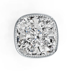 Sterling Silver Semi Mount Ring Setting Cushion CU 18X18mm DHJ