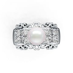 Sterling Silver Semi Mount Ring Setting Round RD 8x8mm DHJ