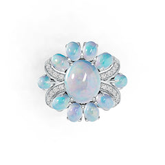 Sterling Silver Semi Mount Ring Setting Oval OV 10X8mm Cabochon DHJ