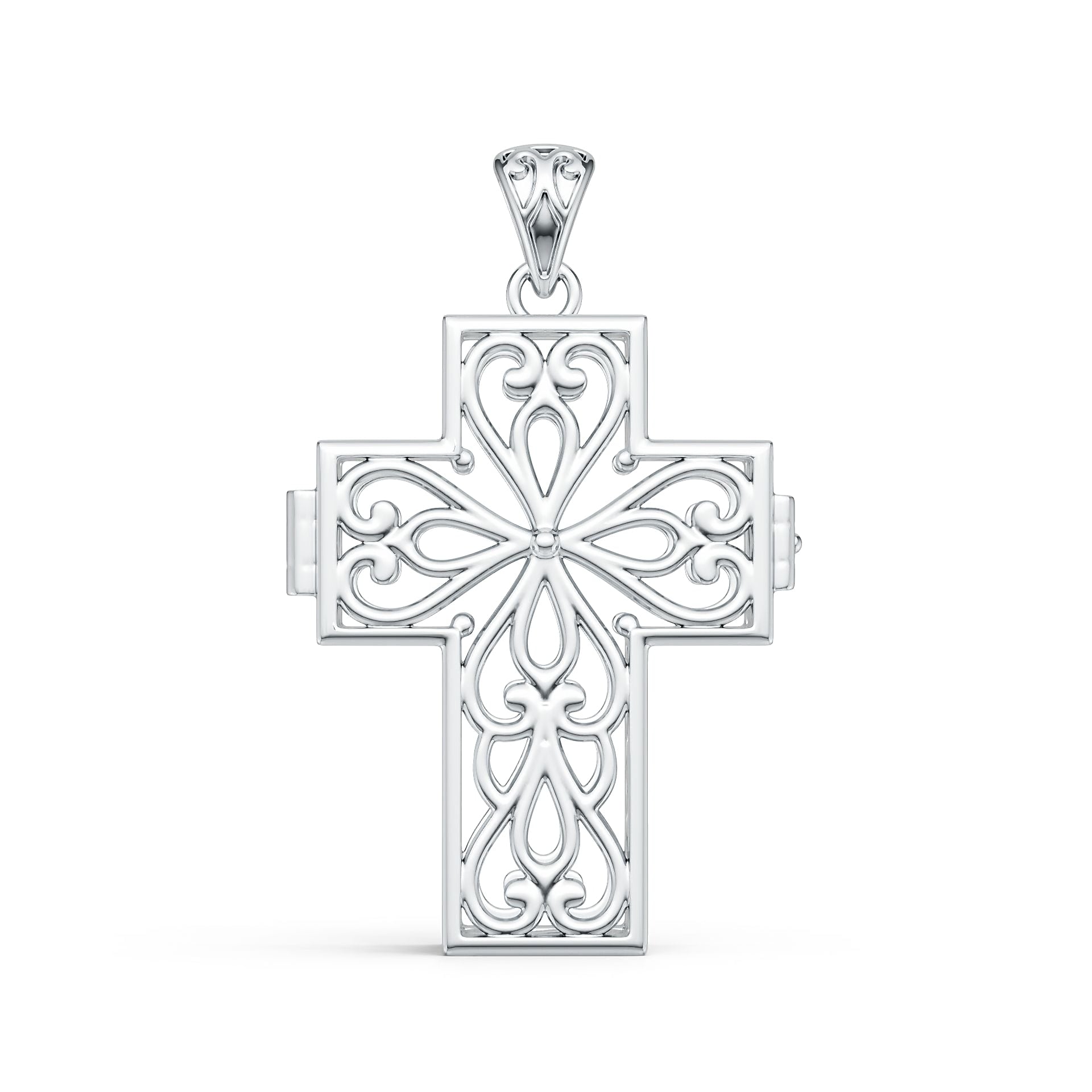 Sterling Silver Semi Mount Pendant Setting Round Rd DHJ
