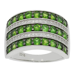 10K Gold Semi Mount Ring Setting Round RD 2.5mm Moissanite Accent DHJ