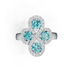 Sterling Silver Semi Mount Ring Setting Round RD 5x5mm DHJ