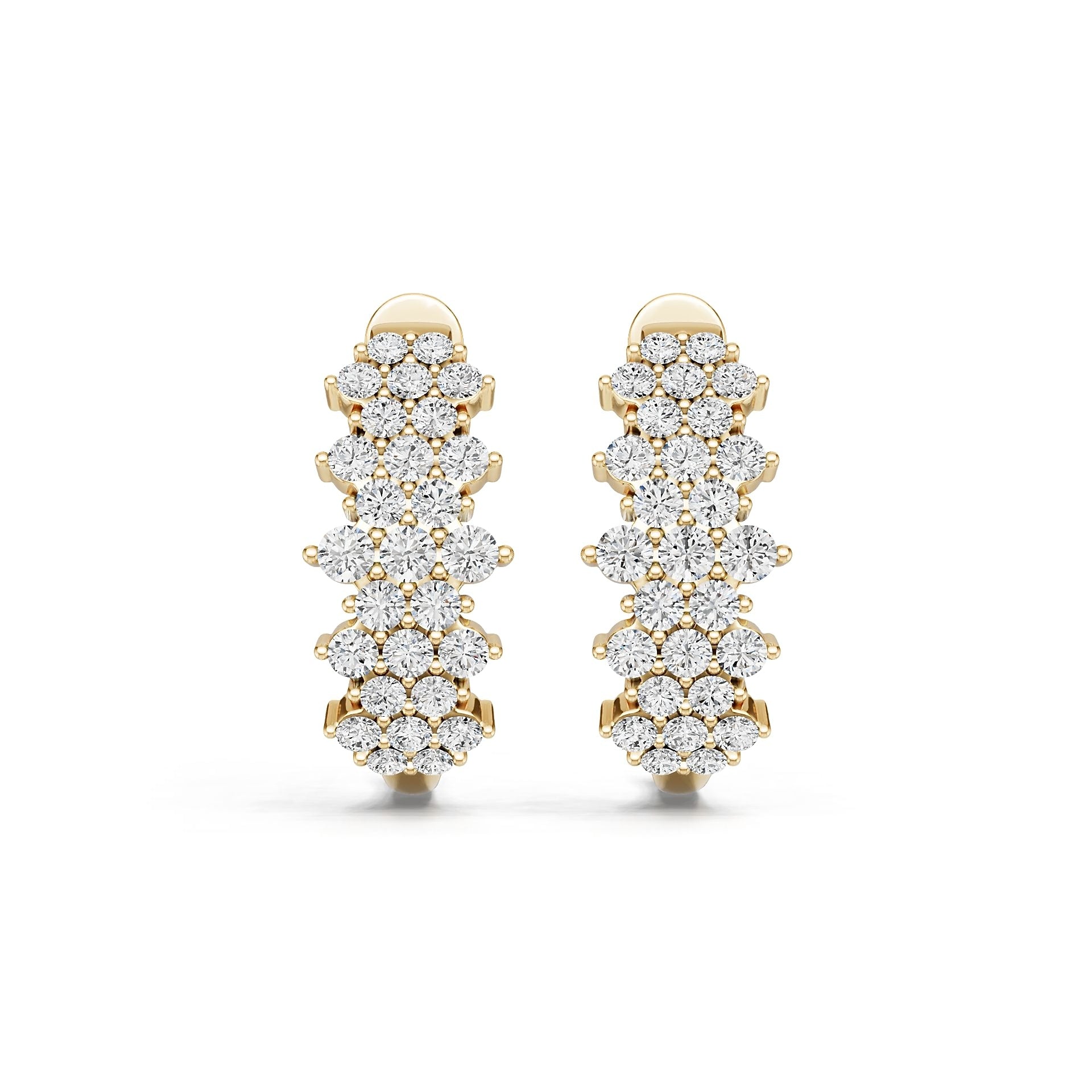 Sterling Silver Semi Mount Earrings Setting Round Ro 2x2mm DHJ