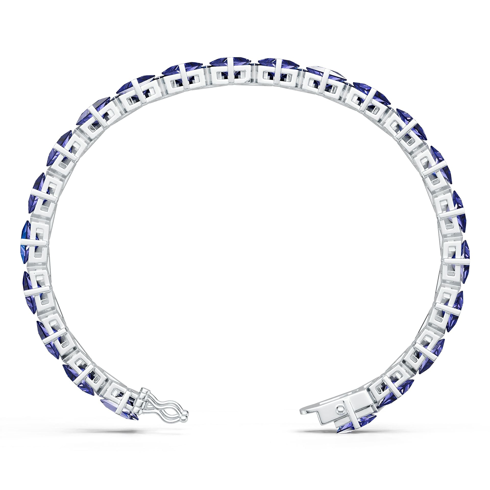 10K Gold Semi Mount Bracelet Setting Trillion Tr 7x6mm Syz Jewelry
