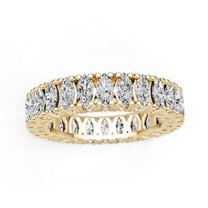 10K Gold Semi Mount Ring Setting Marquise Ma 5x2mm Moissanite Accent Syz Jewelry