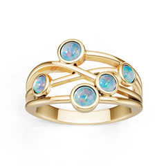 14K Gold Semi Mount Ring Setting Round Ro 4x4mm Syz Jewelry