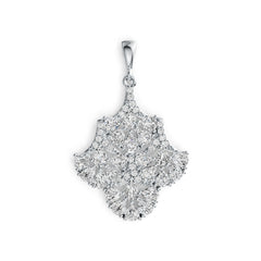 Platinum Semi Mount Pendant Setting Pear PE 4x3mm PE 5x3mm Diamond Accent DHJ