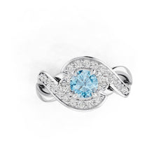 Sterling Silver Semi Mount Ring Setting Round Ro 5x5mm Syz Jewelry