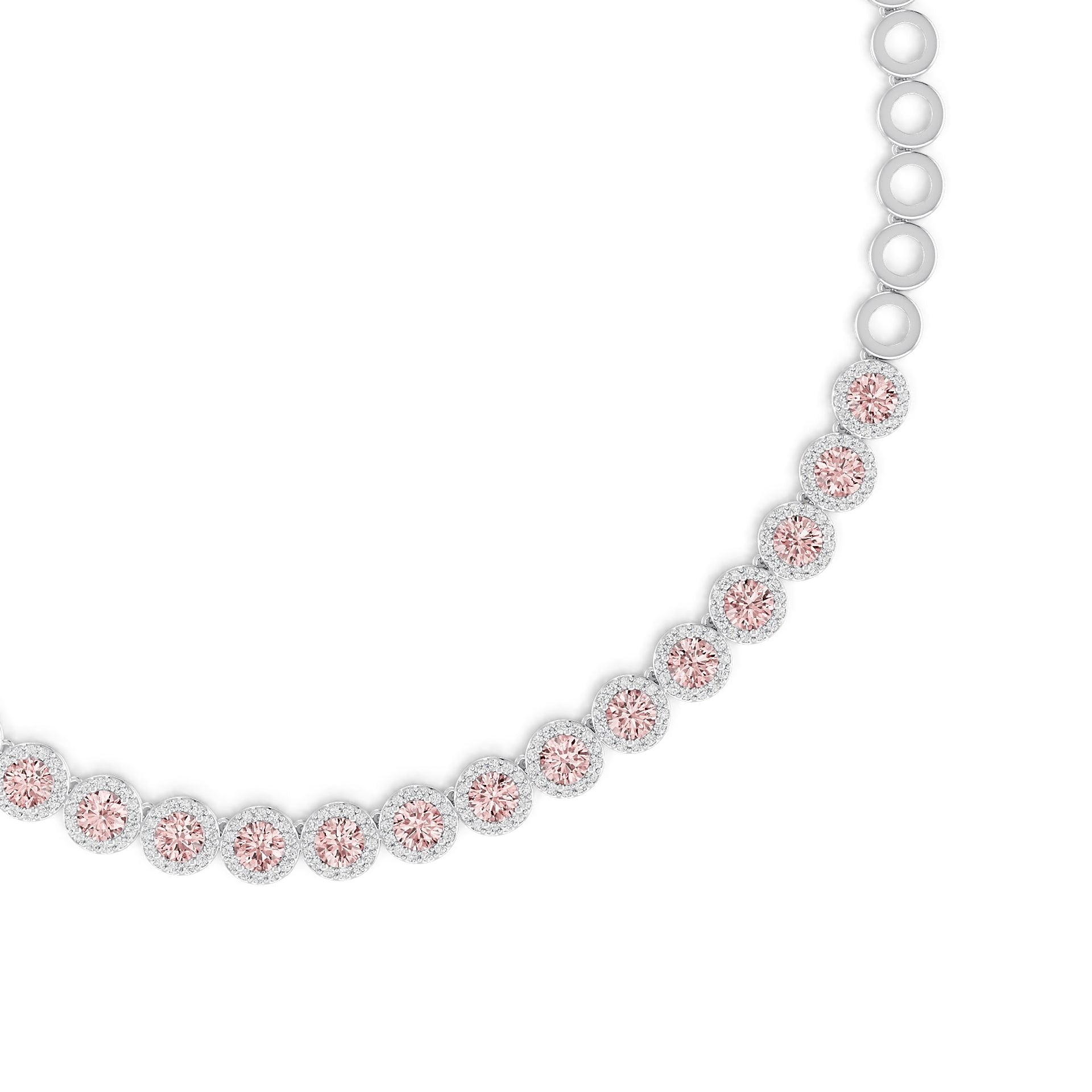 Platinum Semi Mount Necklace Setting Round Ro 7x7mm Diamond Accent Syz Jewelry