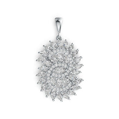 Sterling Silver Semi Mount Pendant Setting Marquise MQ 5X2.5mm MQ 4X2mm DHJ