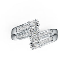 Sterling Silver Semi Mount Ring Setting Oval OV 5x3mm DHJ