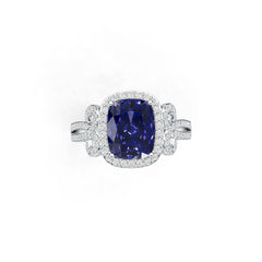 Sterling Silver Semi Mount Ring Setting Cushion Cu 10x8mm Syzjewelry