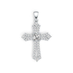 Sterling Silver Semi Mount Pendant Setting Emerald OCT 5X5mm DHJ