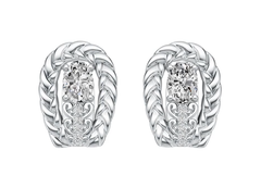 Sterling Silver Semi Mount Earrings Setting Oval OV 7x5mm Vintage Style Syzjewelry