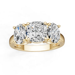 10K Gold Semi Mount Ring Setting Round Ro 8x8mm Syz Jewelry