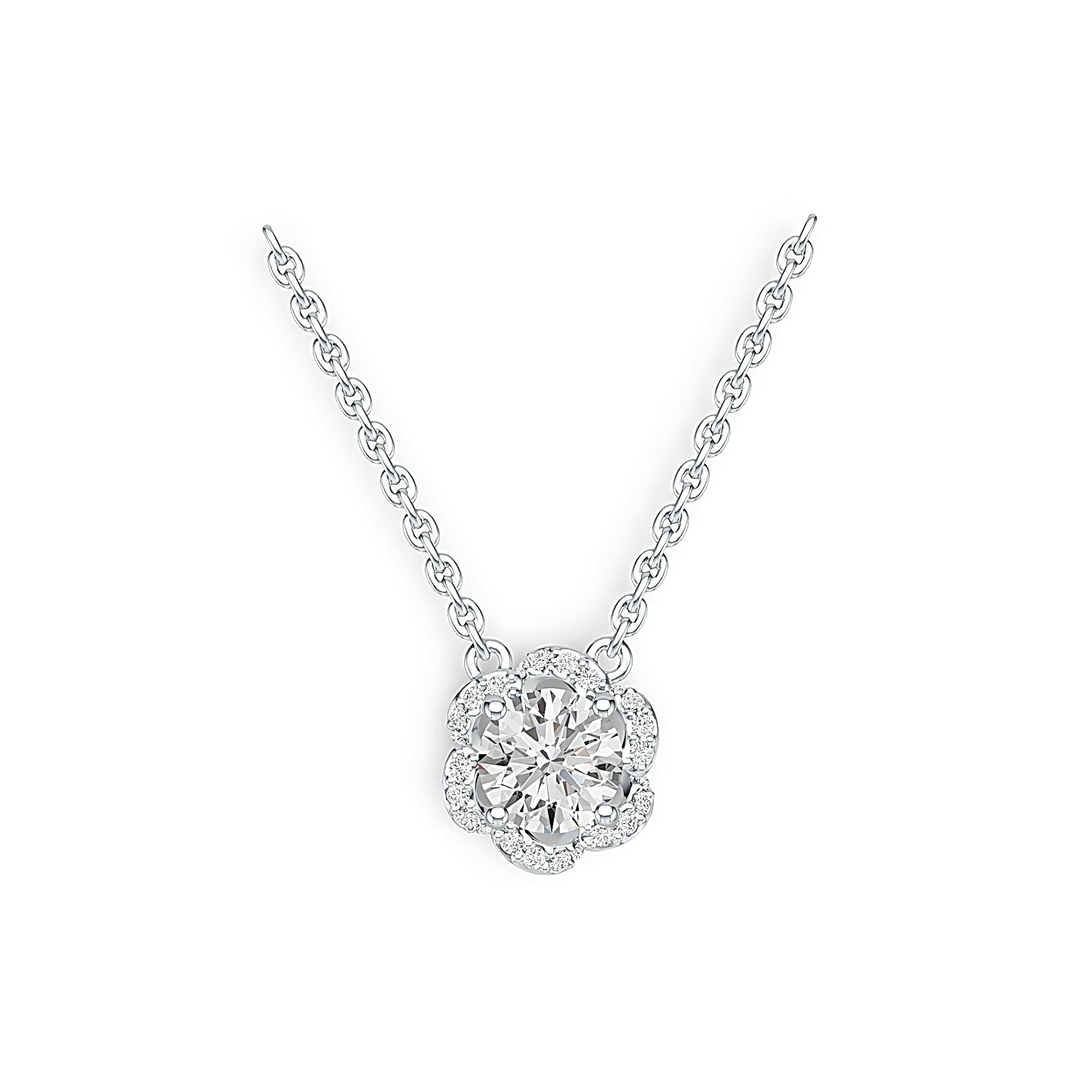 Sterling Silver Semi Mount Pendant Setting Round RD 6.5x6.5mm Syzjewelry