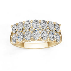Platinum Semi Mount Ring Setting Oval Ov 4x3mm Diamond Accent Syz Jewelry