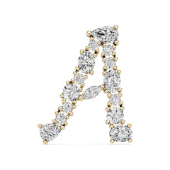 10K Gold Semi Mount Pendant Setting Pear Pe 5x3mm Moissanite Accent Syz Jewelry