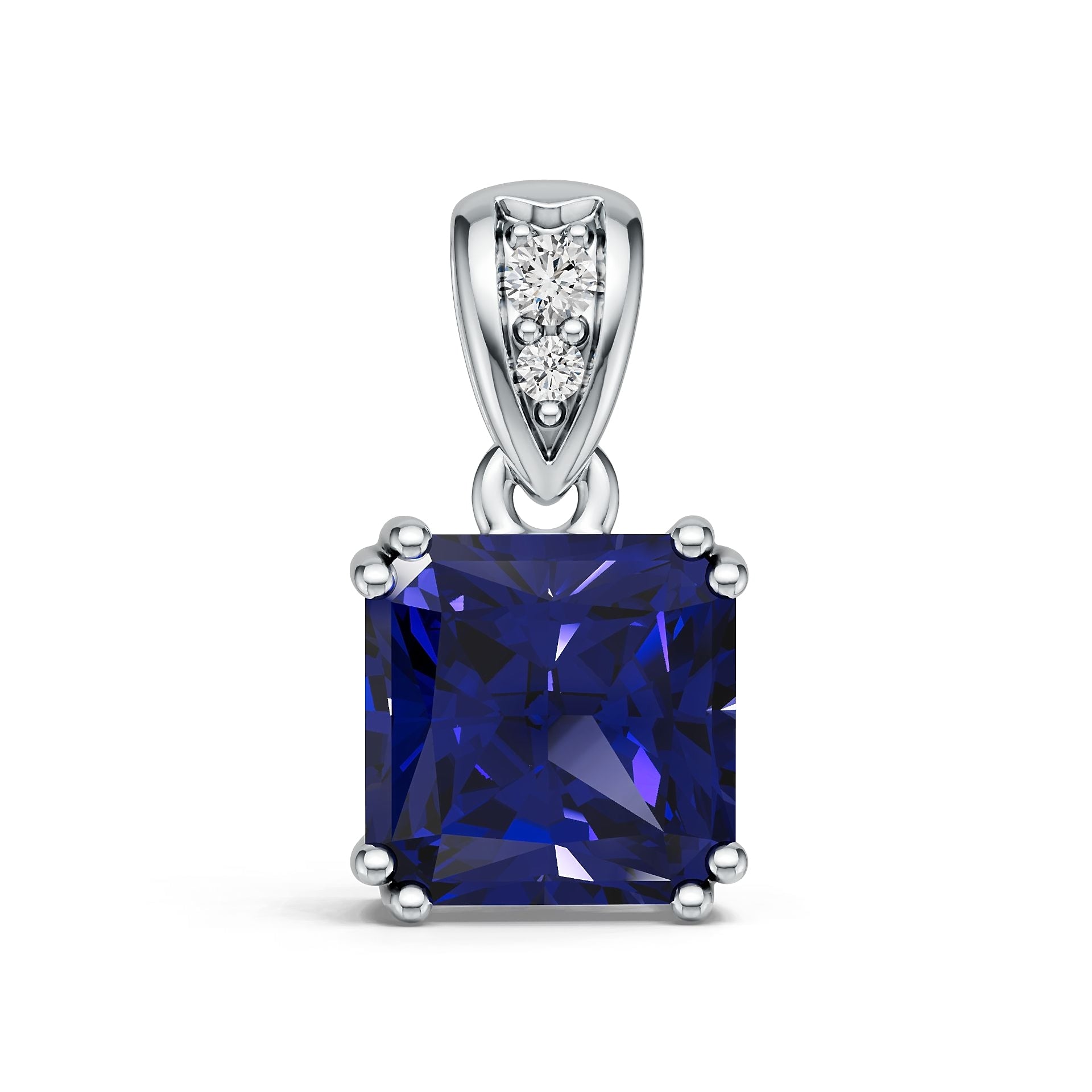 18K Gold Semi Mount Pendant Setting Round Ro Syz Jewelry