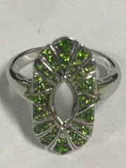14K Gold Semi Mount Ring Setting Marquise MQ 10X5mm Diamond Accent DHJ