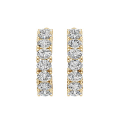 18K Gold Semi Mount Earrings Setting Oval Ov 4x3mm Diamond Accent Syz Jewelry