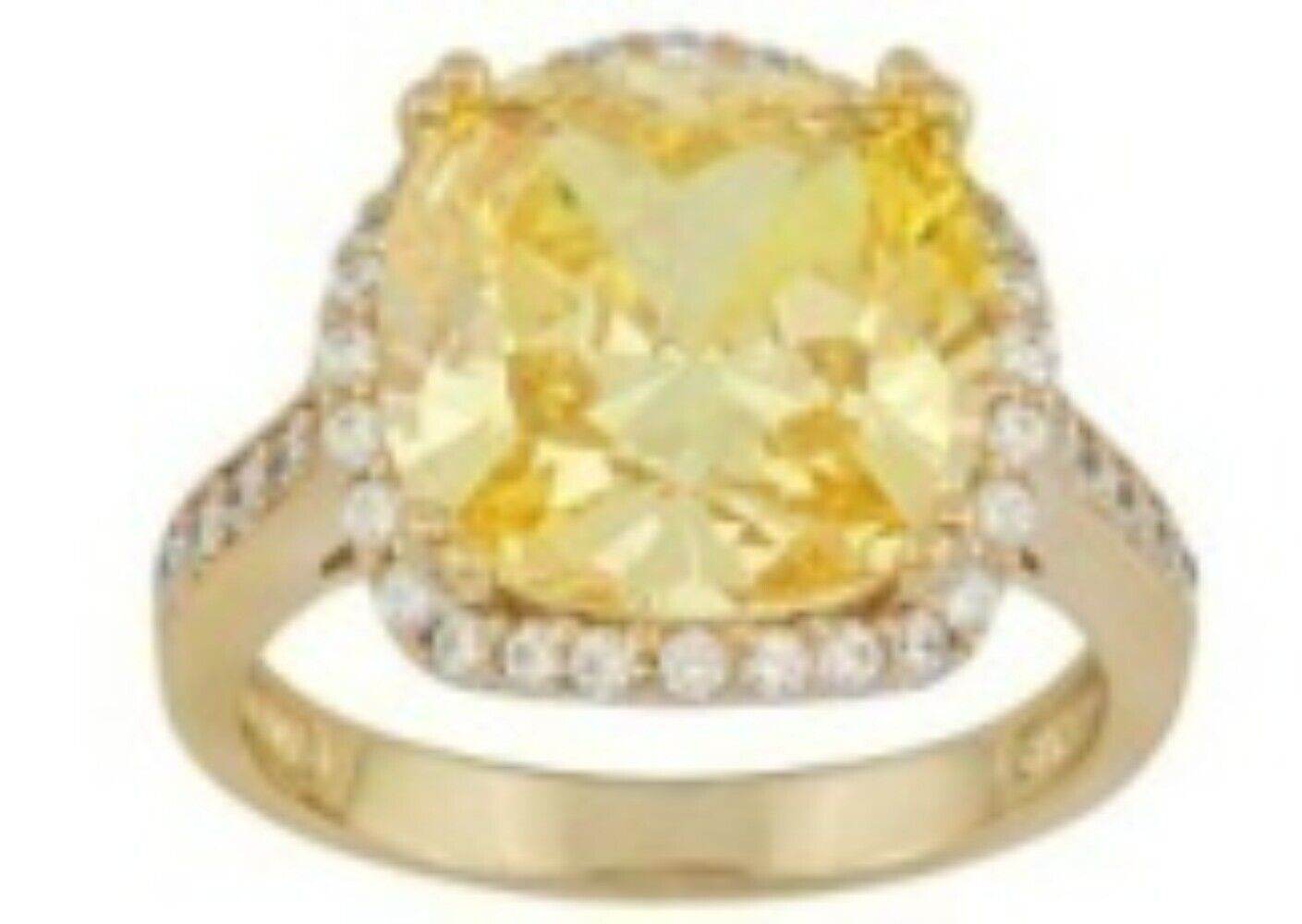 14K Gold Semi Mount Ring Setting Cushion CU 11X11mm Diamond Accent DHJ