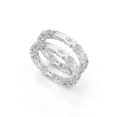 Platinum Semi Mount Earrings Setting Oval OV 5X3mm Hoop DHJ