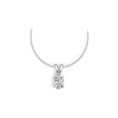 Platinum Semi Mount Pendant Setting Oval OV 8X6mm DHJ