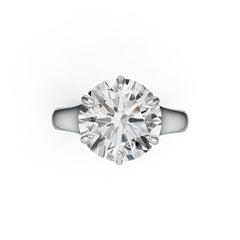 Sterling Silver Semi Mount Ring Setting Round RD 12X12mm Solitaire DHJ
