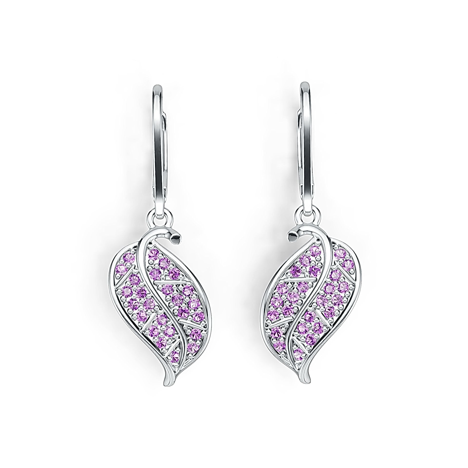 Sterling Silver Semi Mount Earrings Setting Round RD 1.3mm DHJ