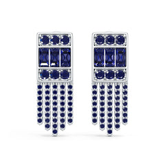 Platinum Semi Mount Earrings Setting Baguette Ba 4x2mm Syz Jewelry
