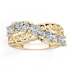 14K Gold Semi Mount Ring Setting Oval Ov 6x4mm Syz Jewelry