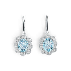 Sterling Silver Semi Mount Earrings Setting Oval OV 10X8mm DHJ