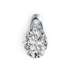 10K Gold Semi Mount Pendant Setting Oval OV 16X12mm Moissanite Accent DHJ