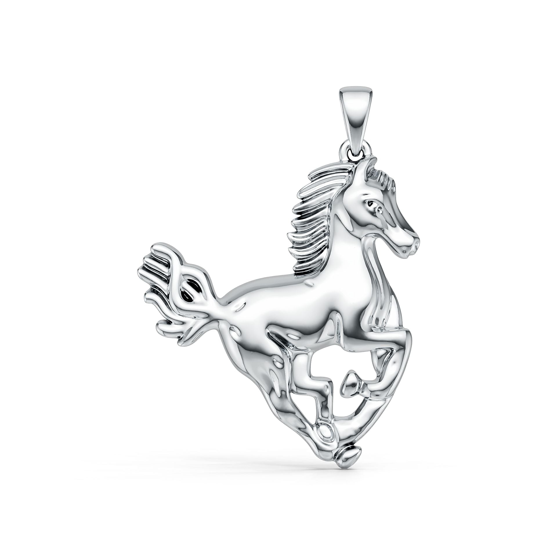Sterling Silver Semi Mount Pendant Setting Round Ro 6x6mm DHJ