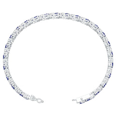 Platinum Semi Mount Bracelet Setting Round Ro 5x3mm Syz Jewelry