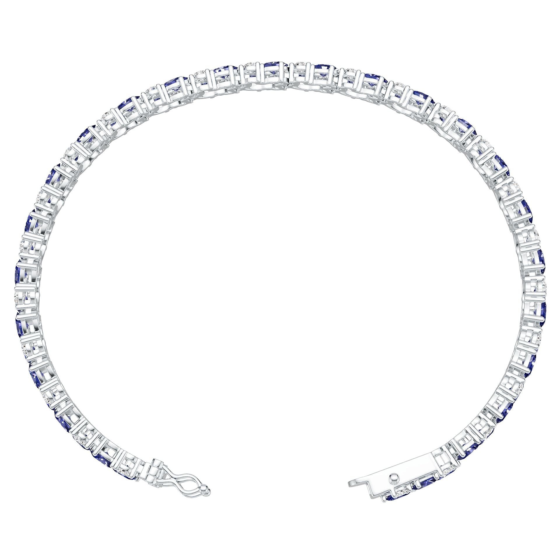 14K Gold Semi Mount Bracelet Setting Round Ro 5x3mm Syz Jewelry