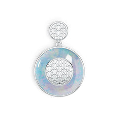 Sterling Silver Semi Mount Pendant Setting Round RD 31x31mm DHJ