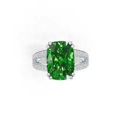 Sterling Silver Semi Mount Ring Setting Cushion CU 14X10mm DHJ