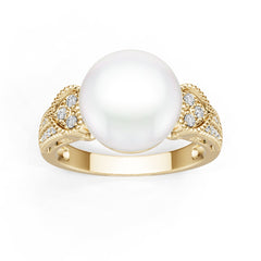18K Gold Semi Mount Ring Setting Round Ro 11x11mm Diamond Accent Syz Jewelry