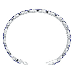18K Gold Semi Mount Bracelet Setting Round Ro 5x3mm Syz Jewelry