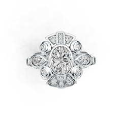 Sterling Silver Semi Mount Ring Setting Oval OV 8X6mm DHJ