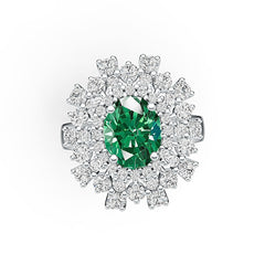 Sterling Silver Semi Mount Ring Setting Oval OV 10X8mm DHJ