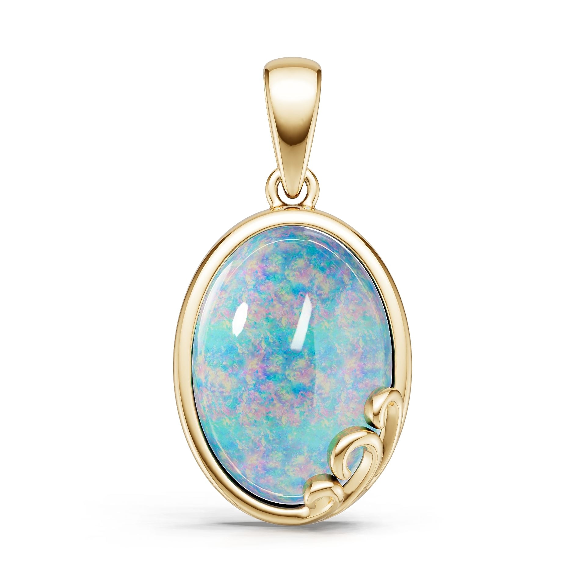 Sterling Silver Semi Mount Pendant Setting Round Ro 5x10mm DHJ