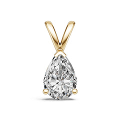 10K Gold Semi Mount Pendant Setting Pear Pe 9x6mm Syz Jewelry