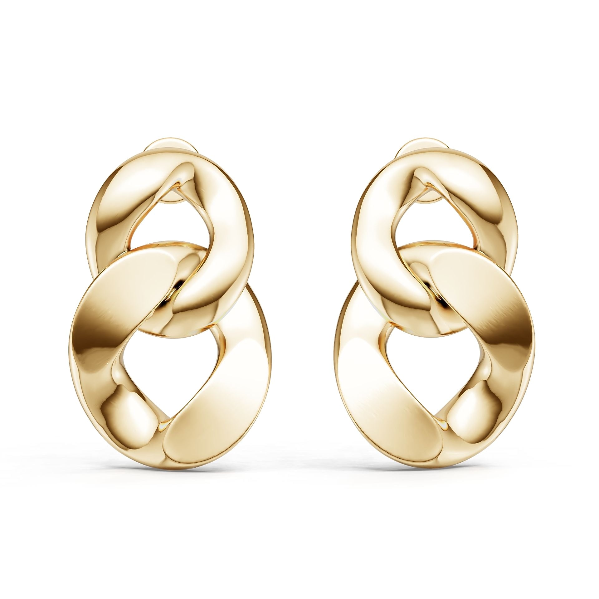 10K Gold Semi Mount Earrings Setting Round Ro 6x6mm Syz Jewelry