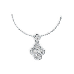 Sterling Silver Semi Mount Pendant Setting Round RD 4x4mm DHJ