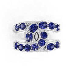 14K Gold Semi Mount Ring Setting Oval Ov 4x3mm Diamond Accent Syz Jewelry