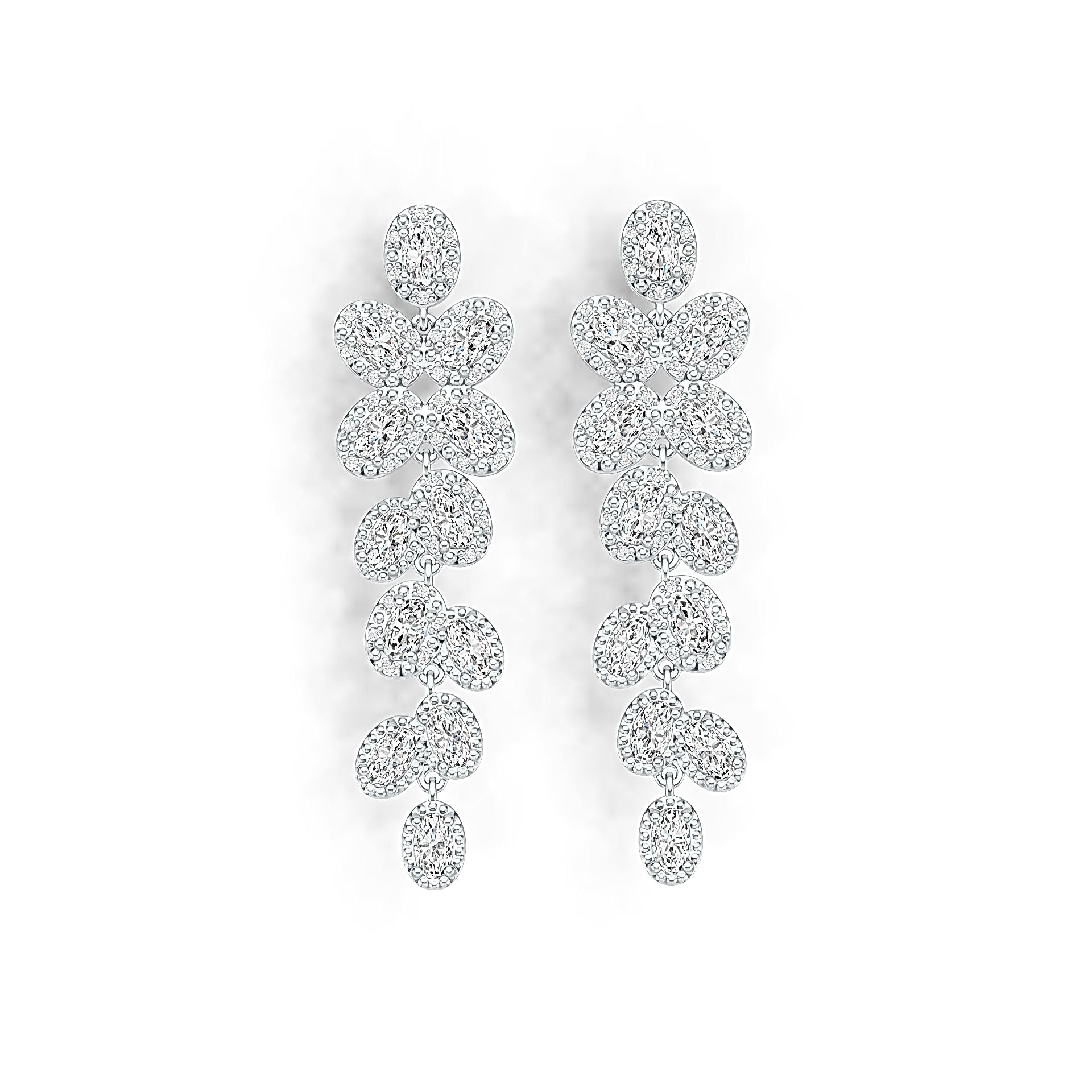 Sterling Silver Semi Mount Earrings Setting Oval OV 5x3mm Syzjewelry