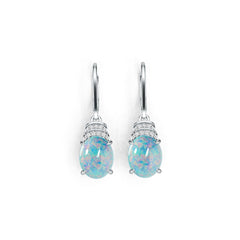 14K Gold Semi Mount Earrings Setting Oval OV 10X8mm Cabochon Diamond Accent DHJ